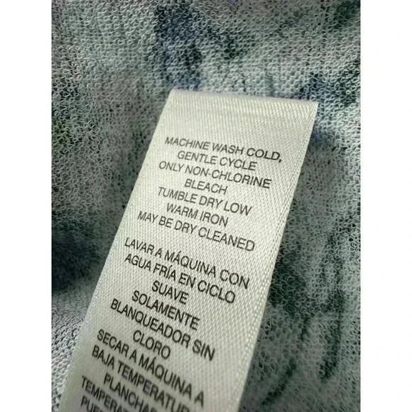 Easy wear By Chicos Women’s 2 US L Semi Sheer 3/4 Sleeve Open Front Cardigan - Picture 13 of 14